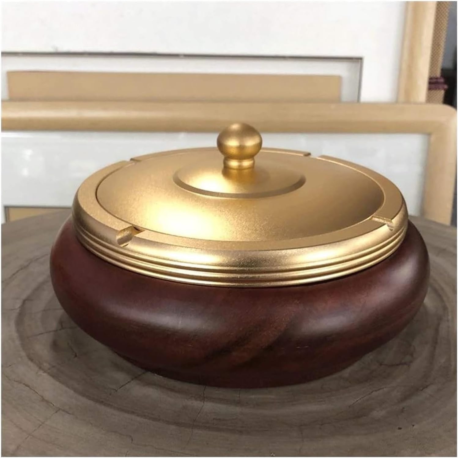 煙草盆 昭和25年頃 レトロ 木製 箱型灰皿 喫煙具 たばこ盆 火鉢 伝統